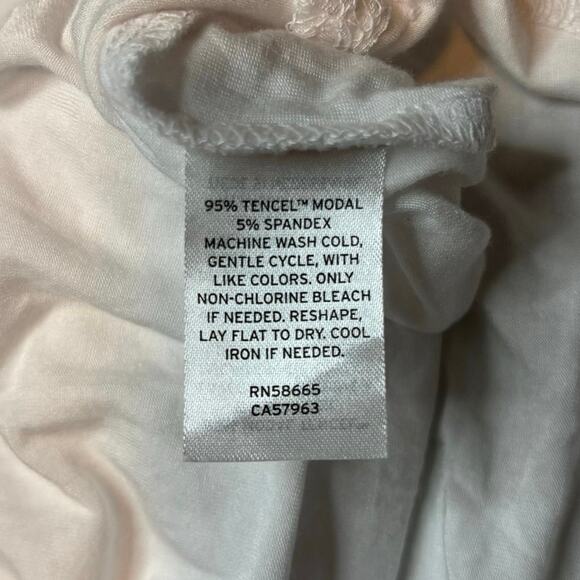 Halogen White Long Sleeve V-Neck Tee Shirt Women’s Medium NWT - Picture 5 of 6